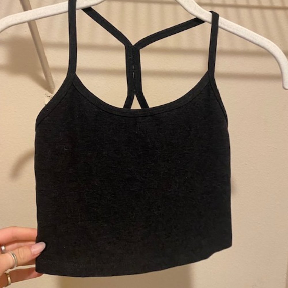 Beyond Yoga Cropped Athletic Tank with Built in Bra
